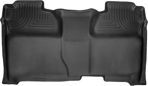 Husky Liners Weatherbeater Floor Hats | يناسب مختلف 2014-2020 شيفروليه سيلفرادو ، GMC Sierra ، Cadillac Escalade & ESV ، Yukon & XL ، Suburban ، Tahoe (انظر الوصف) | الصف الأمامي ، 2 -PC تان - 18233 in Kuwait
