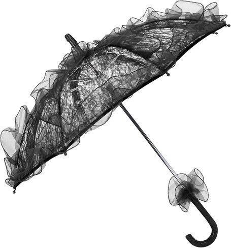 Lace Bridal Umbrella Exquisite Handcrafted Lace Parasol for Wedding Decoration, Photography Supplies (Roseate) in Saudi Arabia