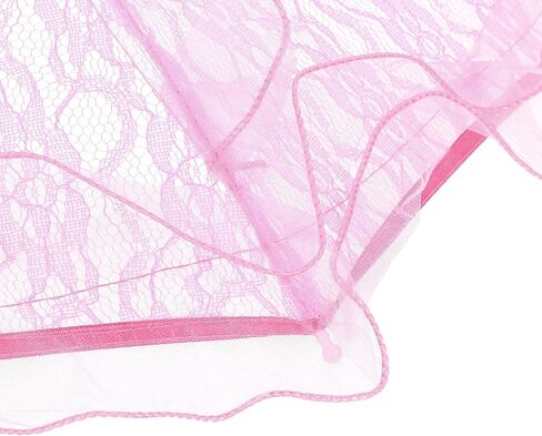 Lace Bridal Umbrella Exquisite Handcrafted Lace Parasol for Wedding Decoration, Photography Supplies (Roseate) in Saudi Arabia