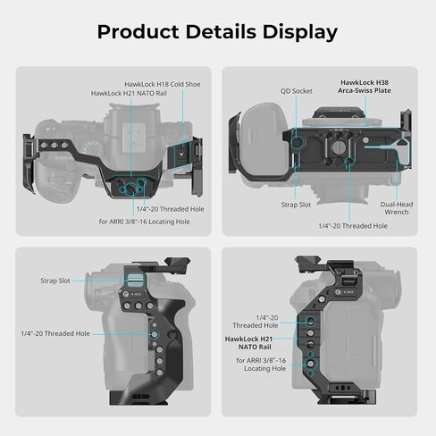 SmallRig R6 Mark II Cage + H21 NATO Side Handle in Saudi Arabia