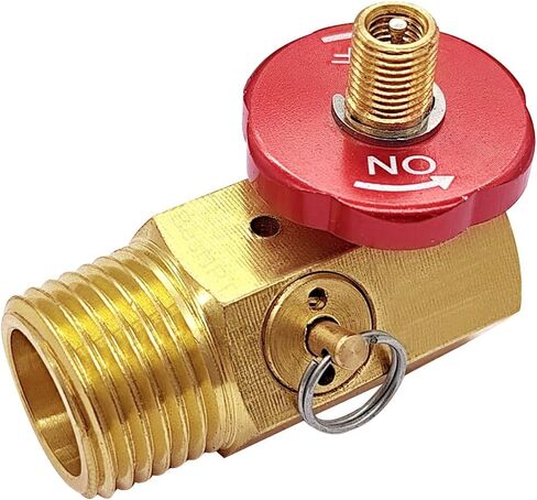 Portable Air Tank Manifold with Fill Port, Aluminum Valve and Relief Bypass, 1/2" NPT Tank x 1/4" NPT Hose x 1/8" NPT Gauge For Air Compressor Portable Carry Tank in Kuwait