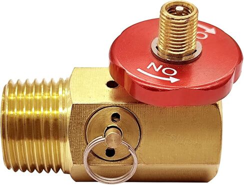 Portable Air Tank Manifold with Fill Port, Aluminum Valve and Relief Bypass, 1/2" NPT Tank x 1/4" NPT Hose x 1/8" NPT Gauge For Air Compressor Portable Carry Tank in Kuwait