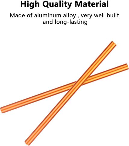 CAMVATE 15mm Aluminum Rod Pair (Orange, 11.8")-3893 in Kuwait