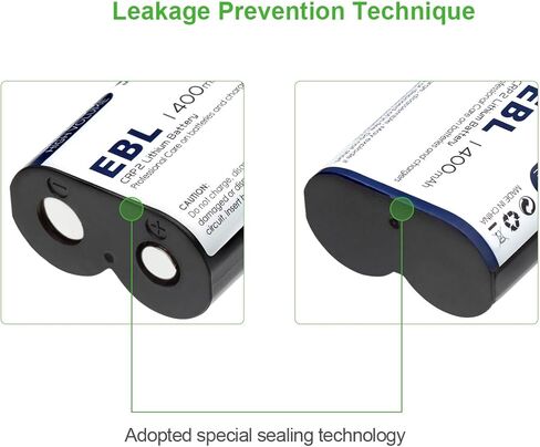 EBL CR-P2 بطارية ليثيوم للصور 6 فولت 1400 مللي أمبير في الساعة، متوافقة مع 223A DL223A EL223AP لوحدات فلاش الكاميرا in Saudi Arabia