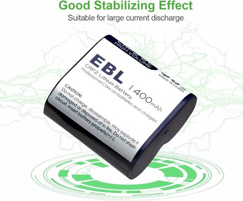 EBL CR-P2 بطارية ليثيوم للصور 6 فولت 1400 مللي أمبير في الساعة، متوافقة مع 223A DL223A EL223AP لوحدات فلاش الكاميرا in Saudi Arabia