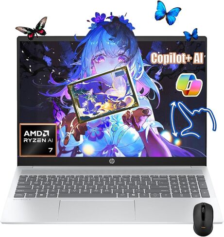 HP Envy Business AI Laptop ، 17.3 "FHD Touchscreen ، Intel Core Ultra 7 155H ، 64GB DDR5 RAM ، 2TB SSD ، لوحة المفاتيح الرقمية ، HDMI ، كاميرا الويب ، لوحة المفاتيح الخلفية ، Wi-Fi 7 ، Windows 11 Pro ، Silver in Saudi Arabia