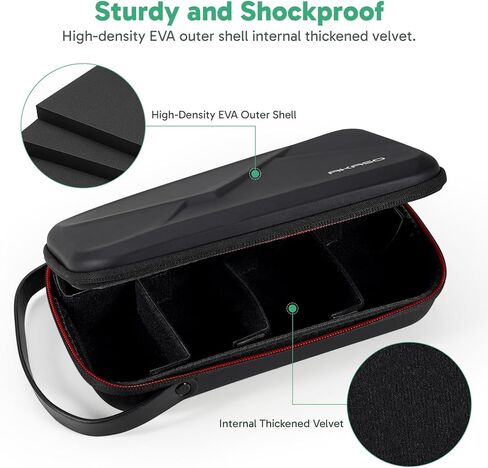 AKASO Camera Carrying Case for GoPro Hero 13 12 11 10 9, Insta360 X5 X4 X3 Ace Pro, DJI Action Osmo 360 Pocket 3, 360, EK7000/EK7000 Pro, Brave 4/4 Pro, Brave 7/7 LE and Other Action Cameras in Saudi Arabia