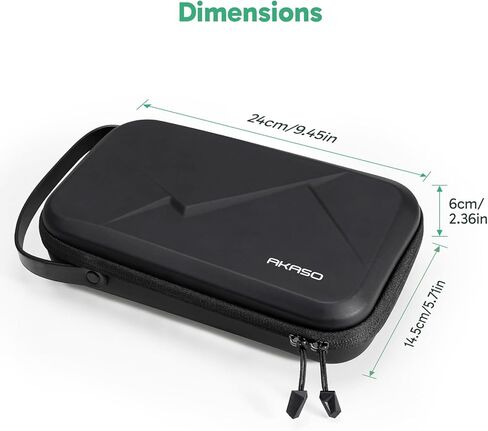 AKASO Camera Carrying Case for GoPro Hero 13 12 11 10 9, Insta360 X5 X4 X3 Ace Pro, DJI Action Osmo 360 Pocket 3, 360, EK7000/EK7000 Pro, Brave 4/4 Pro, Brave 7/7 LE and Other Action Cameras in Saudi Arabia