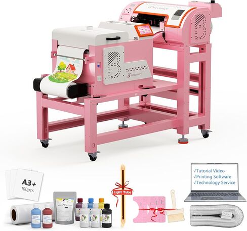 مجموعة طابعات M1630 Pro A3 DTF مع الصيانة التلقائية ودورة الحبر الأبيض، وقاطعة مدمجة، وطباعة مباشرة لفيلم الكل في طابعة واحدة مع شاكر المسحوق وتجفيف القمصان، وأعمال الملابس المخصصة in Kuwait