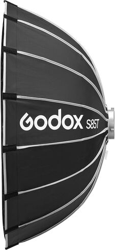 Godox S85T مظلة سريعة التحرير Softbox - 33.5 بوصة (85 سم) معدّل إضاءة قابل للطي على حامل Bowens للتصوير الفوتوغرافي للاستوديو والموقع، إعداد سريع ناعم حتى التفاف الضوء للصور والمنتجات والفيديو in Kuwait