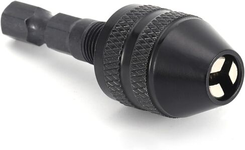 Quick-Change Hex Shank Drill Chuck Adapter Self-Centering 0.3-6.5mm Three-Jaw Drill Bit Holder for Electric Rotary Tools in Saudi Arabia