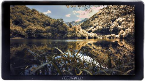 شاشة كاميرا FEELWORLD P6XL 6 بوصة من الألومنيوم عالية السطوع 1200nit Field DSLR بطارية مدمجة 3300 مللي أمبير في الساعة، شاشة LUT ثلاثية الأبعاد مخصصة 1920X1080 IPS 4K 60 هرتز HDMI في مراقبة الشكل الموجي مع ظلة in Kuwait