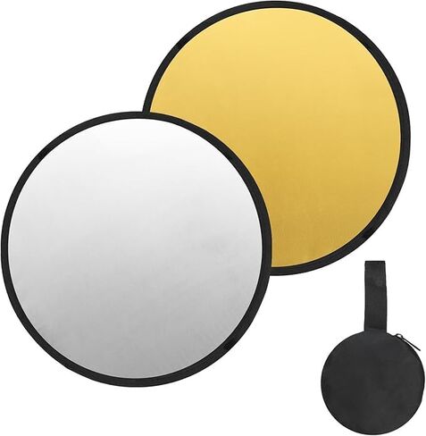 1PC Reflective Panel,Foldable Flash Panel Bag,in Gold and Silver Colors,Suitable for Both Studio and Home Photography Lighting.It Can Be Used On Both Sides and Can Be Folded for Easy Storage. in Saudi Arabia
