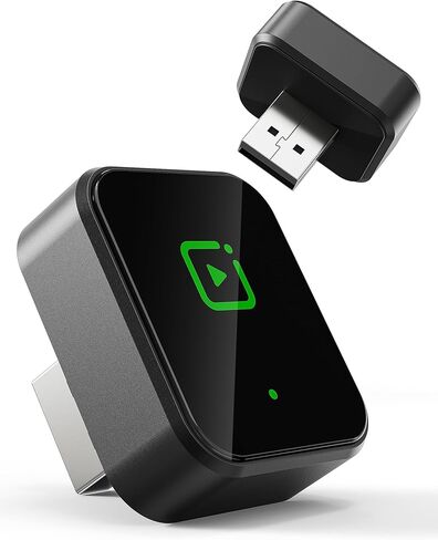 Wireless CarPlay Adapter for iPhone, 2025 Upgraded Converts Wired to Wireless Car Play Dongle, Plug & Play, Auto Connect, Mini Size, Zero Latency, Compatible with Vehicles 2016+& iPhone iOS 10+(Grey) in Saudi Arabia