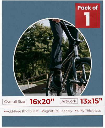 16x20 حصيرة مقطوعة مقطوعة لصور 13x15 - precut canvas canvas photo photo photo board exply - حمض خالي in Kuwait