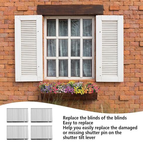 160 Pcs Louver Staples, Plantation Shutter Repair Fasteners Hardware Kit, Durable Zinc Plated Metal Indoor Window Blind Tilt Rod Staples for Blind Repair (0.6"*0.2") in Saudi Arabia