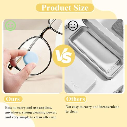 4-Pack Macaron Phone Screen Cleaner, Portable Screen and Eyeglass Brush Cleaner, Washable Double-Sided Screen Cleaner, Suitable for Glasses, Mobile Phones and Computers（Pink/Green/Blue/Khaki in Kuwait