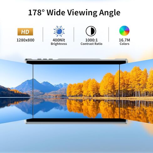 شاشة لمس FEELWORLD FW759 Pro مقاس 7 بوصات IPS تعمل باللمس بدقة 1280 × 800 تدعم شاشة الكاميرا الميدانية 4K HDMI وإشارات AV DSLR على شاشة الكاميرا مع حقيبة حمل، وحزمة بطارية F750 in Saudi Arabia