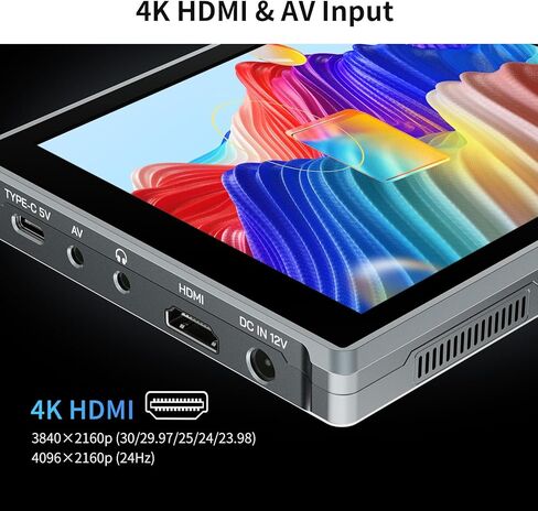 شاشة لمس FEELWORLD FW759 Pro مقاس 7 بوصات IPS تعمل باللمس بدقة 1280 × 800 تدعم شاشة الكاميرا الميدانية 4K HDMI وإشارات AV DSLR على شاشة الكاميرا مع حقيبة حمل، وحزمة بطارية F750 in Saudi Arabia