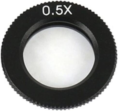 Microscope Accessories Kit 0.5X 0.75X 1X 1.5X 2.0X Auxiliary Lens for 180X 300X Zoom C Mount Precision Microscope Slides(0.5X) in Saudi Arabia