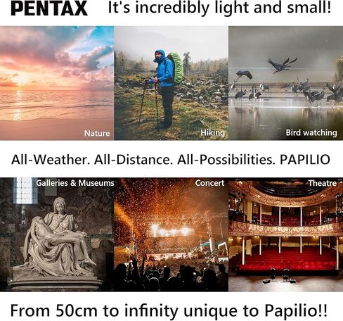 PENTAX Papilio III 8.5x21 WR أسود، 50 سم قريب من التركيز اللامتناهي، جسم مقاوم للطقس، طلاء عالي الدقة جديد، مناسب لمراقبة الأشياء الصغيرة، للسفر، والمشي لمسافات طويلة، والحفلات الموسيقية، والرياضة، ومشاهدة النجوم in Saudi Arabia