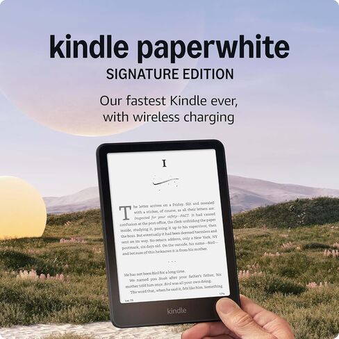Like-new Amazon Kindle Paperwhite Signature Edition (32 GB) – Our fastest Kindle with auto-adjusting front light, wireless charging, and weeks of battery life – Metallic Black in Saudi Arabia