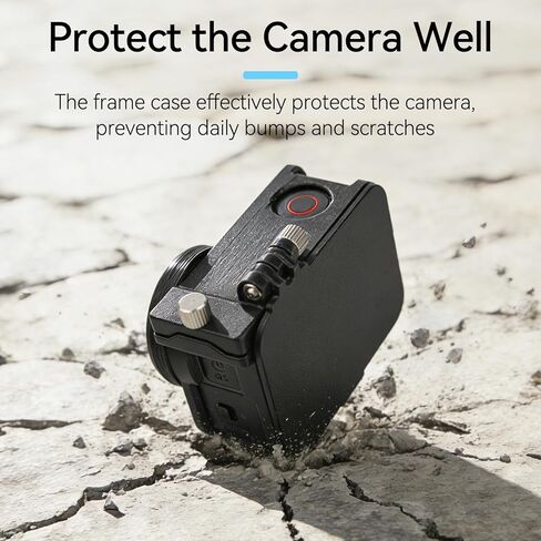 مظلة شاشة تحجب الضوء مع قفص أرنب لـ DJI OSMO Action 6، غطاء واقٍ مضاد للوهج، زاوية قابلة للتعديل، فتح/إغلاق بسيط، حماية من السقوط، مضادة للصدمات، مقاومة للخدش، ملحقات غطاء حماية من الشمس مع غطاء لين (غطاء واقٍ + غطاء عدسة) in Kuwait