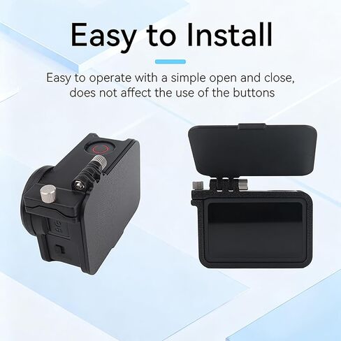 مظلة شاشة تحجب الضوء مع قفص أرنب لـ DJI OSMO Action 6، غطاء واقٍ مضاد للوهج، زاوية قابلة للتعديل، فتح/إغلاق بسيط، حماية من السقوط، مضادة للصدمات، مقاومة للخدش، ملحقات غطاء حماية من الشمس مع غطاء لين (غطاء واقٍ + غطاء عدسة) in Kuwait