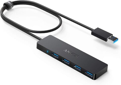 Anker USB Hub 4 Ports ، HUB USB 3.0 HUB ، SPLITTER USB للكمبيوتر المحمول ، الموسع لجهاز كمبيوتر محمول ، الكمبيوتر الشخصي ، سطح المكتب والمزيد [شحن غير مدعوم] (2 قدم USB-A) in Saudi Arabia