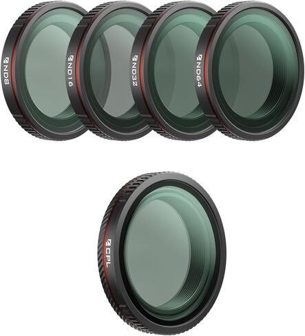 Freewell ND8, ND16, ND32, ND64, & CPL Filters Bundle 5Pack for Osmo Nano in Saudi Arabia