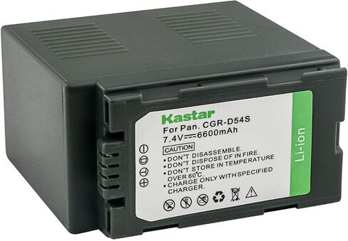 قطعة واحدة من بطارية بديلة CGR-D54 من Kastar لباناسونيك AG-DVC30 AG-DVC30E AG-DVC30P، AG-DVC60 AG-DVC60E، AG-DVC62، AG-DVC63، AG-DVC80 AG-DVC80P، AG-DVC180 AG-DVC180A، كاميرا AG-DVX100، AG-DVX100A in Kuwait