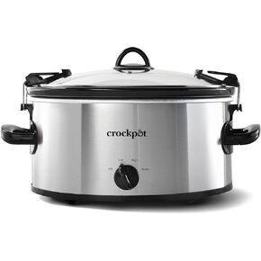 Crock-Pot 6 Quart Cook & Carry Programmable Slow Cooker with Digital Timer Stainless Steel (CPSCVC60LL-S) pack of 1 in Kuwait