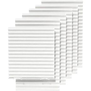 6 Packs Cordless Blackout Pleated Blinds Light Filtering Darkening Temporary Paper Shade 36 in x 72 in in Kuwait
