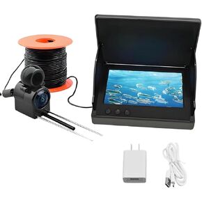 كاميرا صيد السمك لمكتشف الأسماك الجليدية مع شاشة كبيرة 5 بوصة تحت الماء بزاوية واسعة 195 درجة لصيد الأسماك تحت الماء in Kuwait