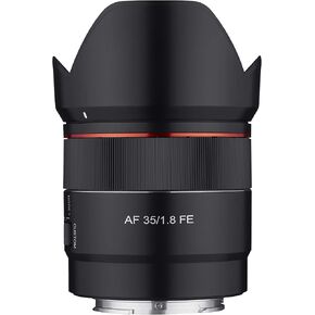 عدسة Samyang 35 مم F1.8 ذات إطار كامل مدمج بزاوية عريضة لحامل Sony E، أسود (SYIO3518-E) (متجدد) in Kuwait