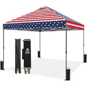 Crown Shades 10x10 منبثقة خيمة المظلة-قفل مركزي حاصل على براءة اختراع واحد دفع فوري في الهواء الطلق خيمة الشاطئ في الهواء in Kuwait