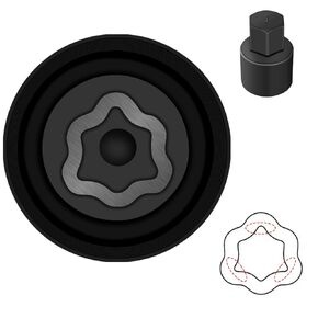 مفتاح صامولة قفل العجلة B متوافق مع موديلات تويوتا، ولكزس، وتاكوما، ومحول مقبس صامولة قفل العجلة، وأداة إزالة العروة المضادة للسرقة، وأداة إصلاح مزيل المقبس in Kuwait