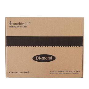 Imachinist S13211014SS M42 132 بوصة × 1 بوصة × 0.035 بوصة × 10/14TPI شفرة المنشار الحزامي ثنائية المعدن لقطع الفولاذ المقاوم للصدأ، أسنان متغيرة in Saudi Arabia