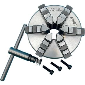 Chuck 6 Jaw 125mm Self-Centering Chuck Manual Metal Lathe Chuck K13-125 Machine Tool Accessory in Saudi Arabia