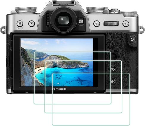 PCTC 3 Packs XT30 III Screen Protector Compatible with Fujifilm X-T30 III Fuji XT30 III Camera, 9H Hardness 0.3mm Ultra-thin Tempered Glass Screen, Full Coverage Edge to Edge Protection in Saudi Arabia