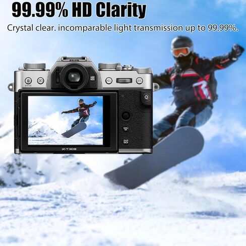 PCTC 3 Packs XT30 III Screen Protector Compatible with Fujifilm X-T30 III Fuji XT30 III Camera, 9H Hardness 0.3mm Ultra-thin Tempered Glass Screen, Full Coverage Edge to Edge Protection in Saudi Arabia