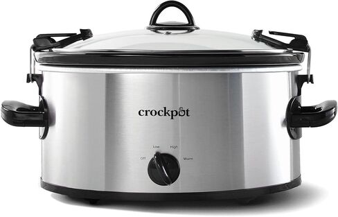 Crock-Pot 6 Quart Cook & Carry Programmable Slow Cooker with Digital Timer Stainless Steel (CPSCVC60LL-S) pack of 1 in Kuwait