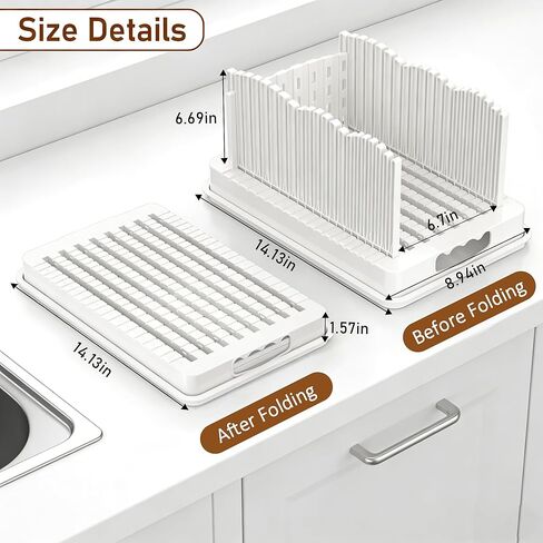 Bread Slicer for Homemade Bread, Adjustable Width Bread Slicing Guide with Crumb Catcher, BPA Free Bread Cutter for Sourdough Bread, Loafs, Sandwiches and Bagels, Dishwasher Safe & Foldable in Saudi Arabia
