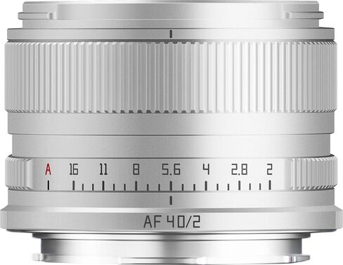 عدسة كاميرا TTARTISAN AF 40 مم F2 ذات إطار كامل للتركيز التلقائي متوافقة مع كاميرات L-Mount عديمة المرآة SL SL2 SL2-S SL3 S1 S1R S1H S5 S5M2 S5M2X FP FPL (فضي) in Kuwait