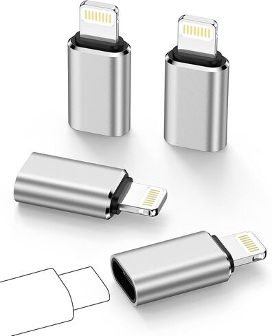 [2-Pack] USB C to Lightning Adapter, Type C to Lightning Adapter Support PD Fast Charging & Data Sync – Compatible with iPhone 14/13/12/11/X/XR Pro, iPad, AirPods – Not for Audio/OTG in Saudi Arabia