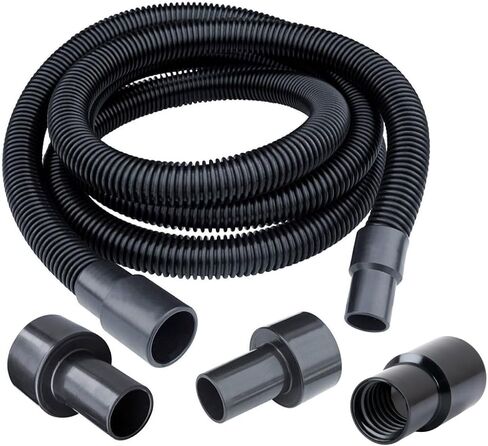 POWERTEC 70175V 10 Ft. Dust Collection Hose with 5 Fittings Kit for Woodworking Power Tools Home & Wet/Dry Shop Vacuums in Saudi Arabia