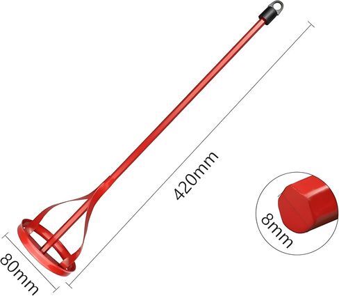 Paint Mixer Bit Steel Hex Rod Power Tool Replacement for Paint Mud 1 Quart to 5 Gallon Bucket Drill Attachment Grout Mortar Stirrer in Saudi Arabia