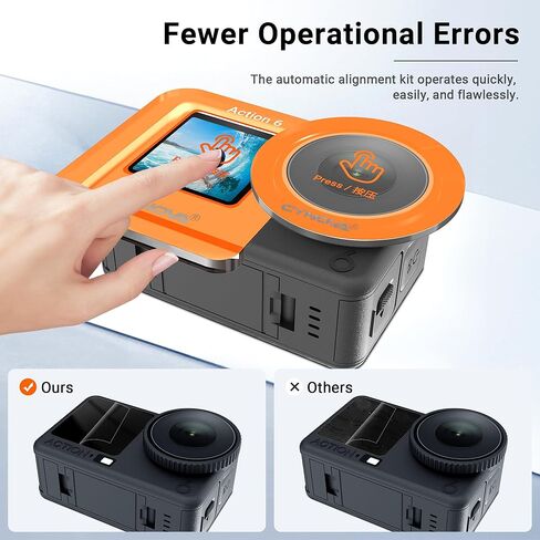 واقي شاشة CYNOVA Osmo Action 6 لملحقات DJI Osmo Action 6، مع مجموعة المحاذاة التلقائية. فيلم شاشة LCD من الزجاج المقسى، فائق الدقة، صلابة 9H، مقاوم للخدش in Saudi Arabia