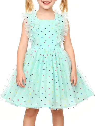 JerisApparel زهرة الفتيات توتو حزب اللباس النقاط الأميرة اللباس عيد ميلاد الزي in Saudi Arabia