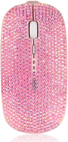 Bling Wireless Mouse Sparkly, Silver Rhinestone Glitter Computer Mouse Wireless with USB Receiver for Girls, Bedazzled Cute Mice for Laptop, PC, Notebook, MacBook Gift in Kuwait